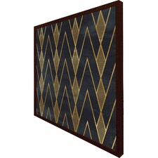 Gold geometreic lines (Picutre Frame) Brown | XS