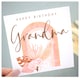 image 1 of Happy Birthday Grandma Greeting Card Neutral Abstract Arch Pampas Design