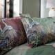 image 4 of Spirit of Kyoto Duvet Cover Set Cotton Japanese-Inspired Print, 200 Thread Count | Multi | King