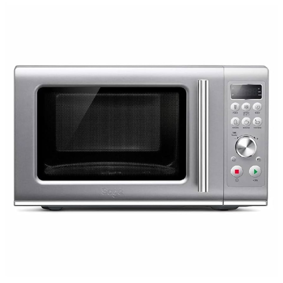 image 1 of Sage The Compact Wave Soft Close Microwave, Silver