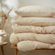 image 4 of Touch Of Linen - Creamy Almond - Duvet Cover Set (Includes 2 Pillowcases - 1 For Single) Cream | Creamy Almond | King