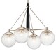 image 2 of Kichler Marilyn 4 Light Chandelier Polished Nickel