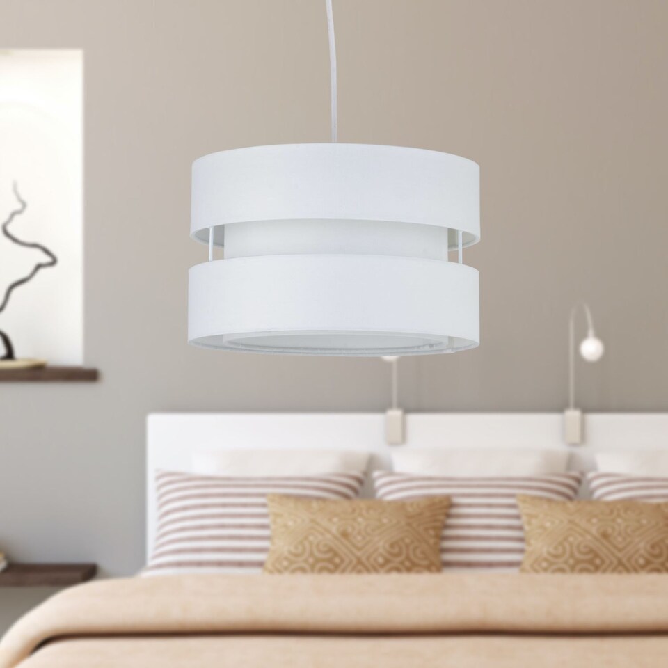 image 1 of Benni - White 26cm Pendant Shade | White | Medium | 1