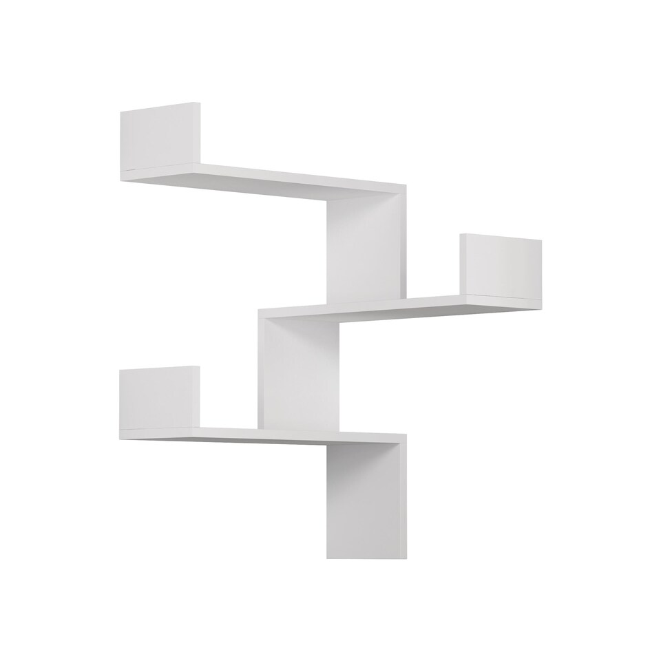 image 1 of Decortie Luksa Corner Wall Shelf 60x60x89cm White
