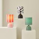 image 6 of ValueLights Miley Cow Print Shade Matte Black Table Lamp & Bulb Black