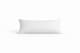 image 1 of Bolster Support Pillow Pillowcase Plain Dyed Pillow Linen Easy Care | White