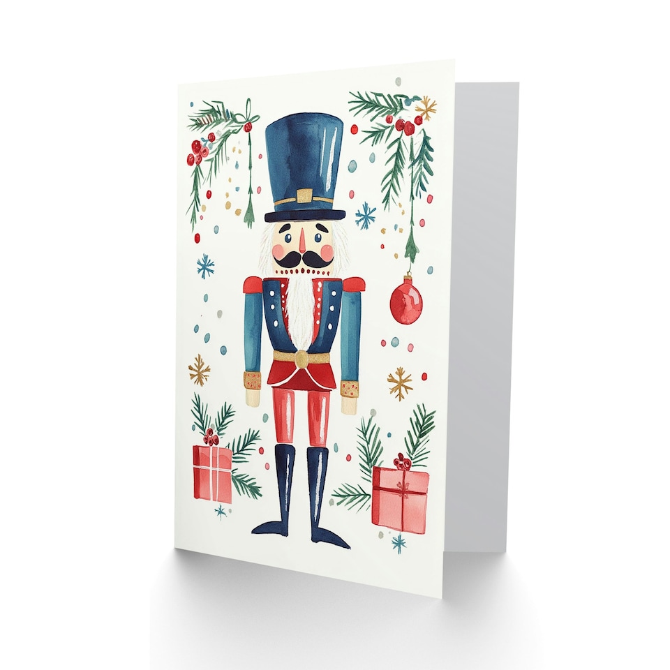 image 1 of Decoration Nutcracker Doll Festive Xmas For Child Kids Christmas Card