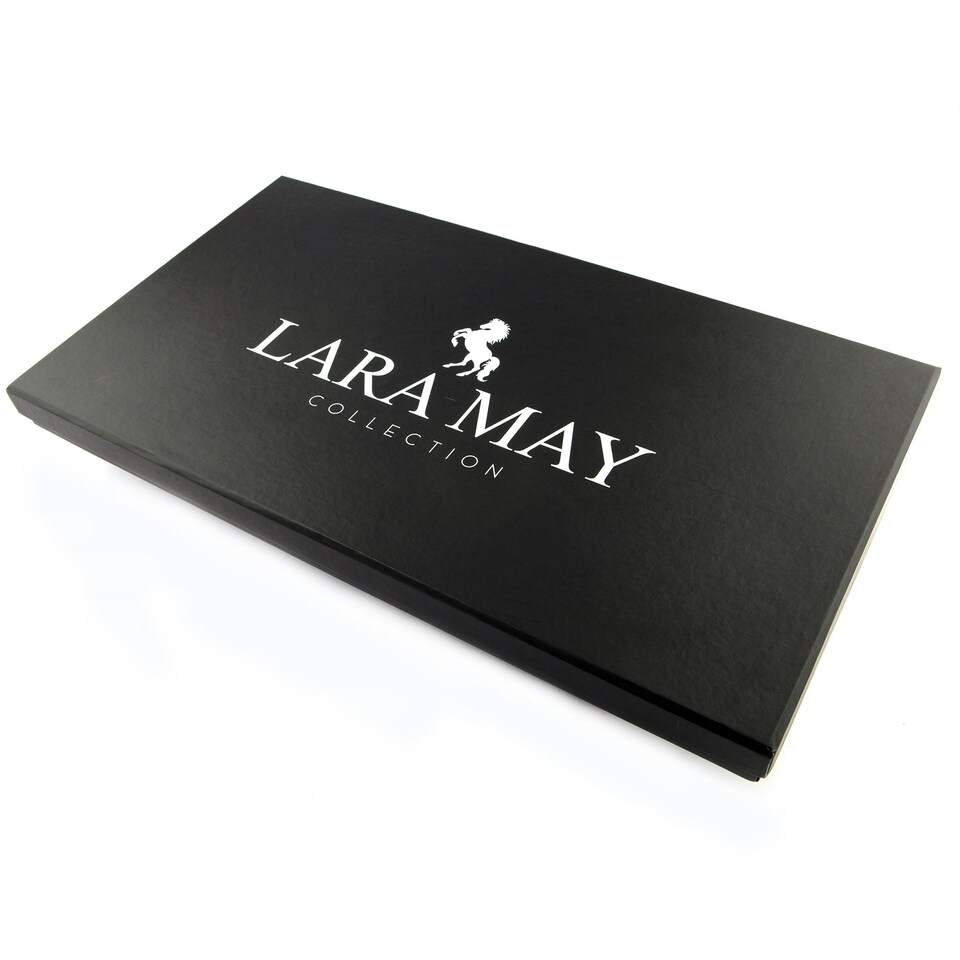 image 1 of Lara-May Set of 6 Royal Blue Recycled Leather Placemats & 6 Leather Coasters
