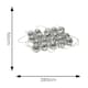 image 7 of ValueLights String Lights Mirror Silver String Light and Integrated LED 1W Warm White 1000K Bulb