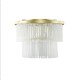 image 1 of BHS Aubrey 5 Light Flush Ceiling Light, Brass