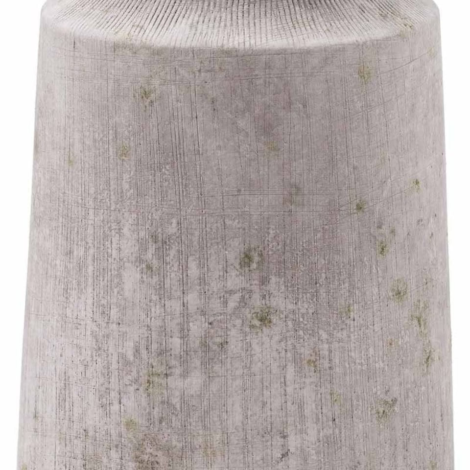 image 1 of Bloomville Urn Vase - Ceramic - L19 x W19 x H31 cm - Stone Grey