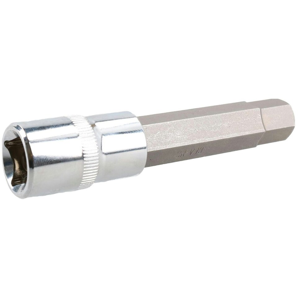 image 1 of 13mm Hex Allen Key Long Bit Internal Socket Metric 1/2" Drive 100mm Length Cr-V