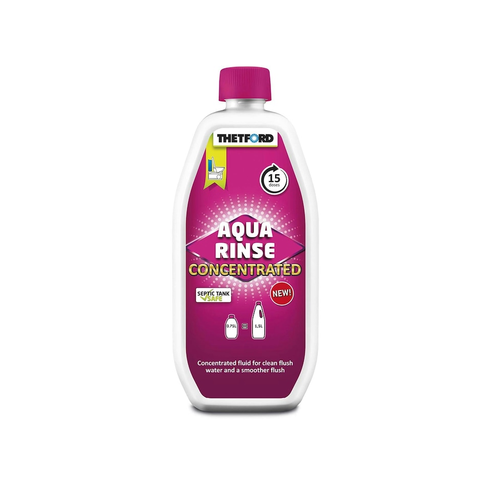Thetford Pink Aqua Rinse Concentrate Toilet Fluid - 750ml