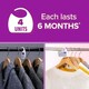image 10 of Acana Hanging Moth Killer & Freshener, Lavender, 4-Pack, Lasts 6 Months