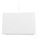 image 6 of Contemporary and Stylish White Linen Fabric Rectangular Lamp Shade | White | White | 1