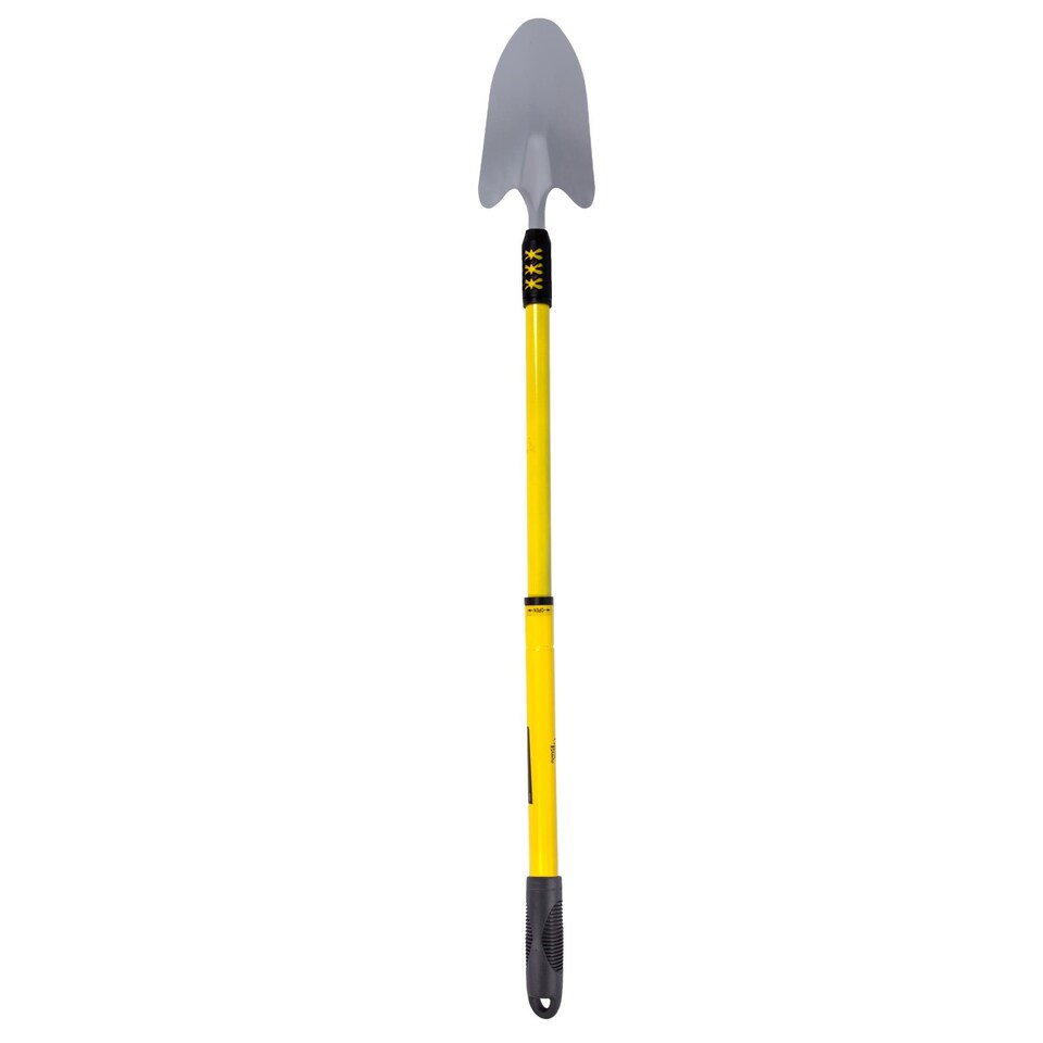 image 1 of Green Blade Telescopic Stainless Steel Garden Trowel - Yellow