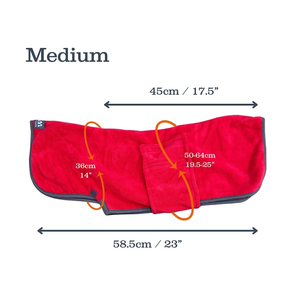 image 1 of Henry Wag X-Large Red Dog Drying Coat
