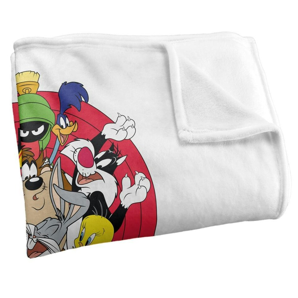 image 1 of Looney Tunes Group Shot Blanket - Multicoloured - One Size
