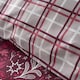 image 4 of Winter Stags Christmas Red Duvet Cover Set | Red | Burgundy | Single