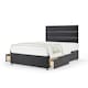 image 1 of Majestic 1000 Pocket Sprung Graphite Plush Velvet 2 Drawer Divan Set And Milan Headboard King Size