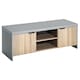 image 1 of HOMCOM Wooden TV Stand Cabinet Home Furniture Entertainment Unit Storage Shelves