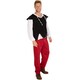 image 1 of Mens Inn Keeper Costume | Red | black/red | XL | 1