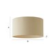 image 7 of ValueLights Reni Large Natural Pendant Shade | Cream