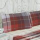 image 2 of Flannelette Brushed Cotton Tartan Sheet Set - Red - Double