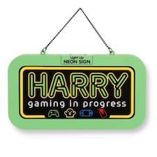 History & Heraldry Light Up Neon Name Sign - Harry