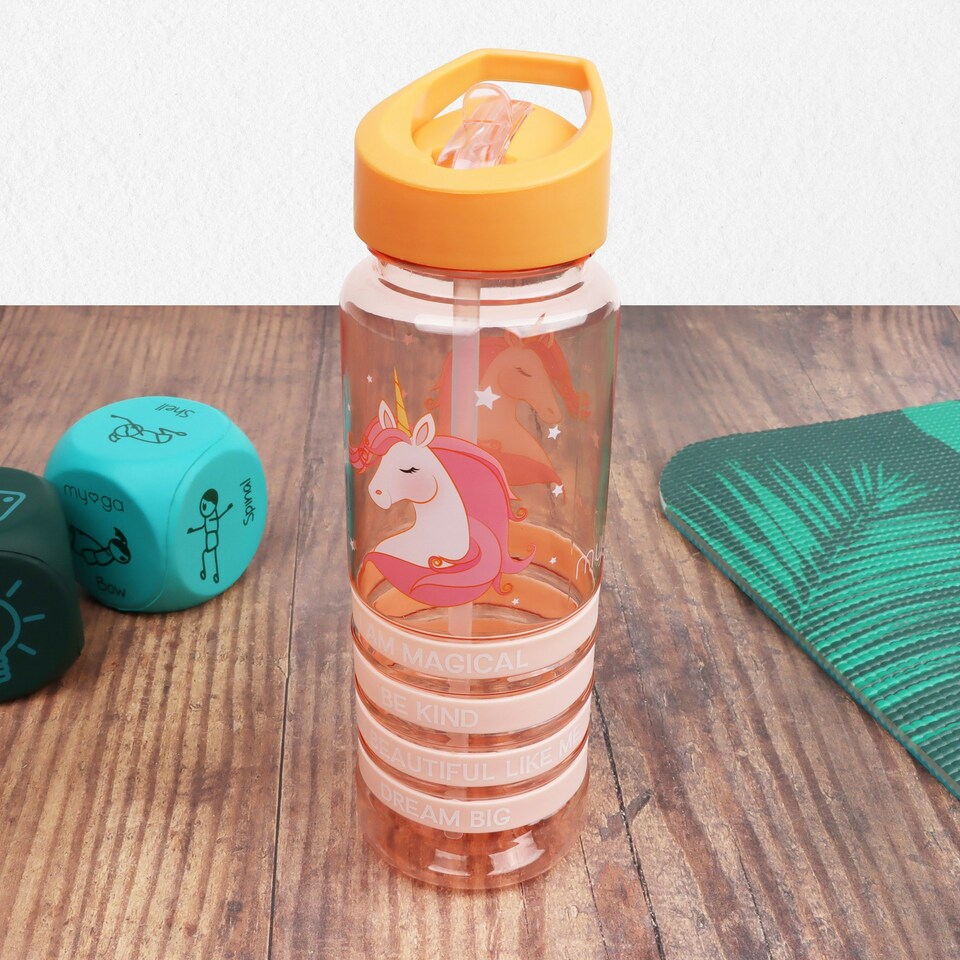 image 1 of Myga Kids' Positivity Band Water Bottles - Unicorn