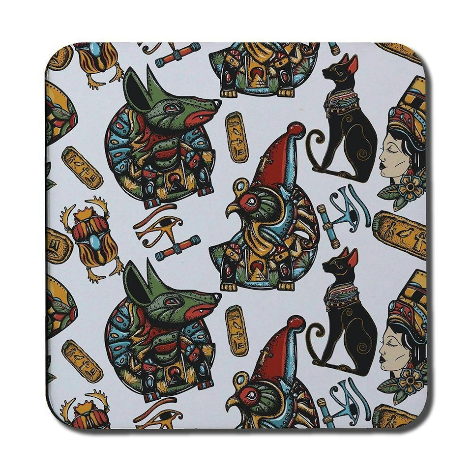 image 1 of Queen Cleopatra. History background (Coaster)