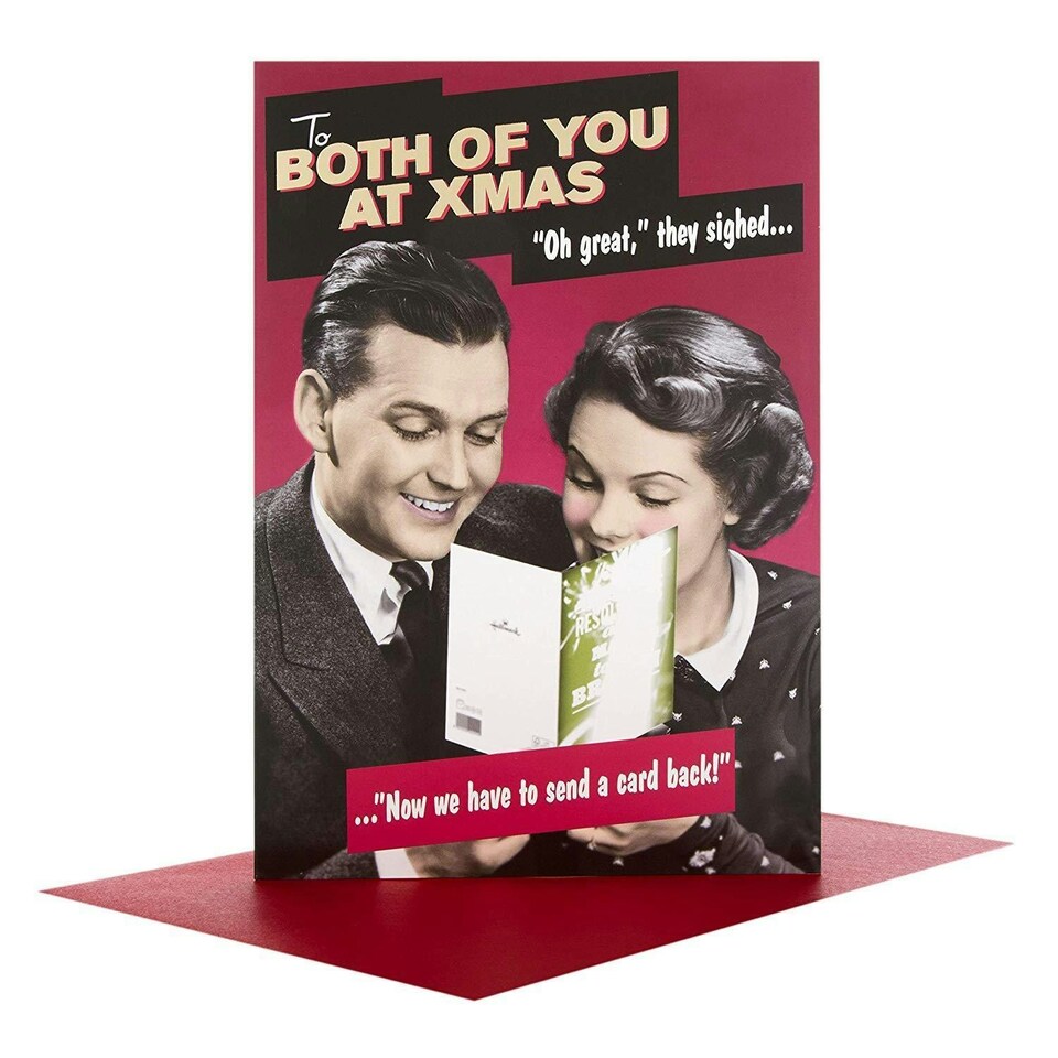 image 1 of Hallmark to Both Of You At Xmas Christmas Humour Card 'Oh Great' Medium