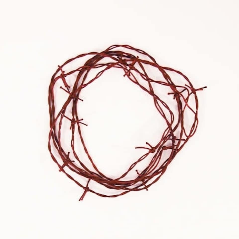 Halloween Rusty Barbed Wire Garland Hanging Decoration 370cm