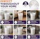 image 8 of Hero 15L White Tie Handle Bin Liners - Pack of 40 Small Waste Basket Bags for Bathroom, Bedroom, Office & Utility Bins