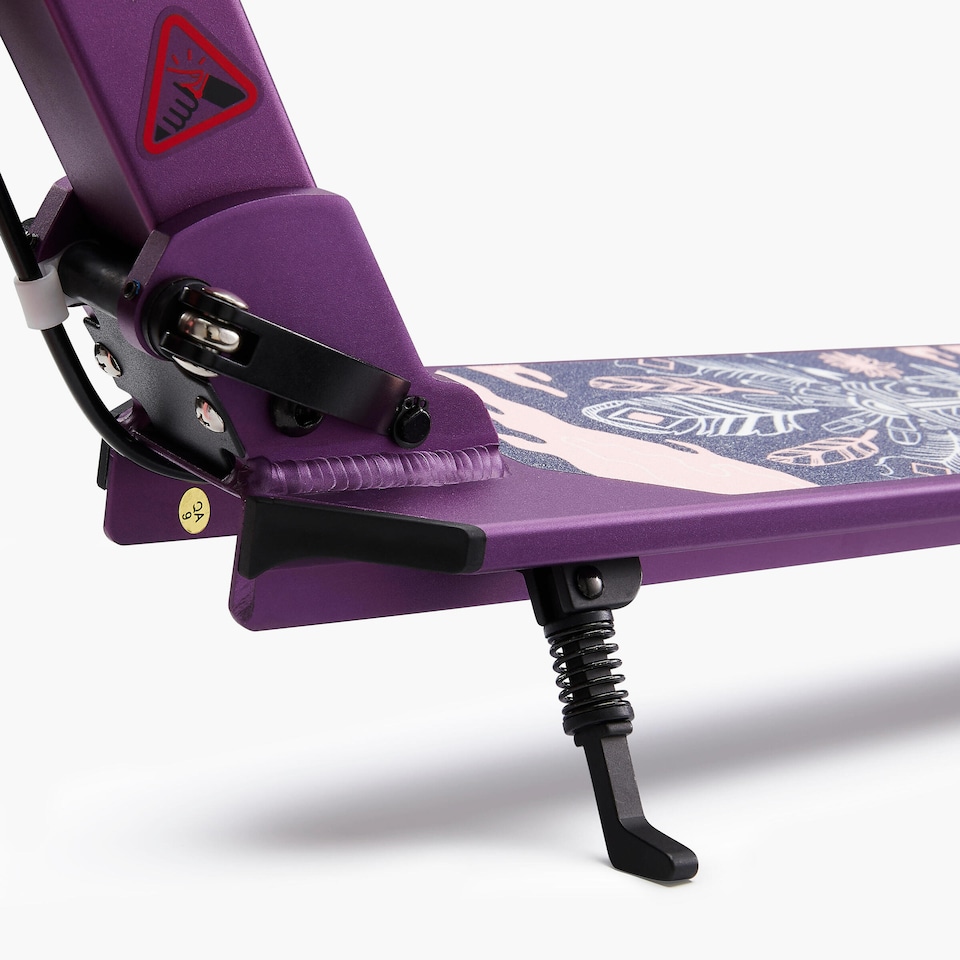 image 1 of Decathlon Mid 5 Kids' Scooter with Handlebar Brake and Suspension - Purple