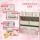 image 5 of ZONEKIZ Kids Storage Unit, Childrens Toy Storage Organiser, with 6 Fabric Bins 