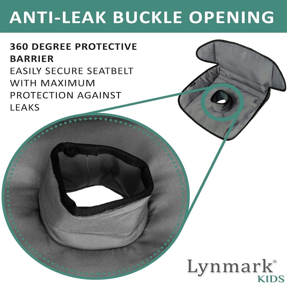 image 1 of Lynmark® Potty Training Car Seat Protector Cover for Spills, Nappy Leaks, and Accidents Grey | 1 pack