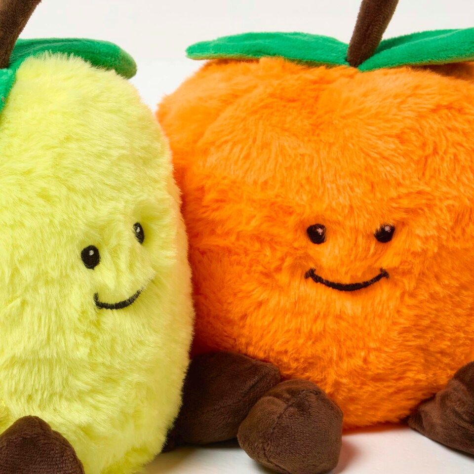 image 1 of Homescapes Lemon and Orange Doorstop Set of 2