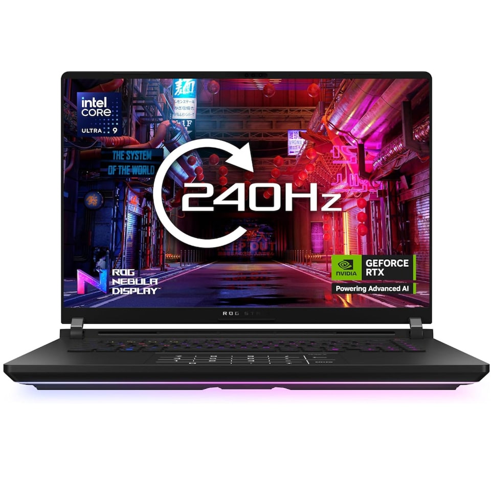 image 1 of ASUS ROG Strix SCAR 16 G635LW-RW041W Intel Core Ultra 9 275HX 16" WQXGA 32GB RAM 2TB SSD RTX 5080 Windows 11 Home Laptop - Black - 90NR0LD1-M00400
