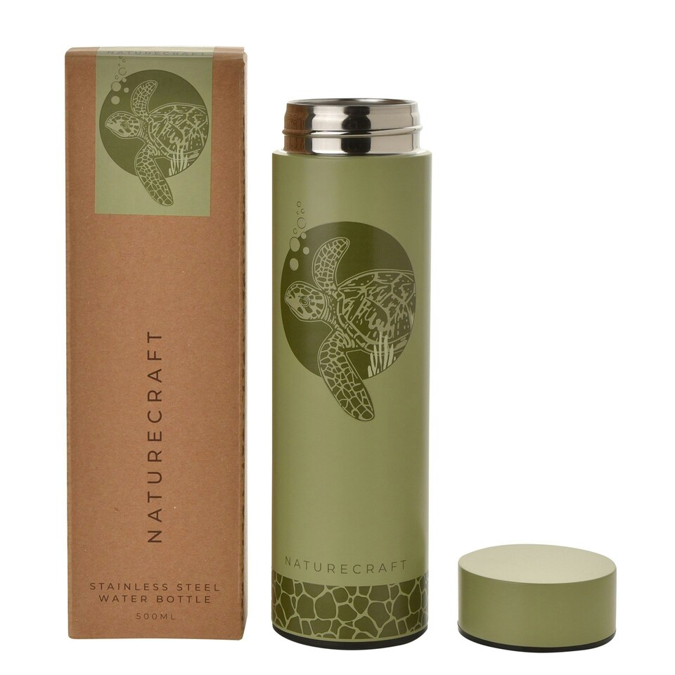 image 1 of Naturecraft Turtle 500ml Reusable Bottle Evergreen Green | Evergreen | 500ml