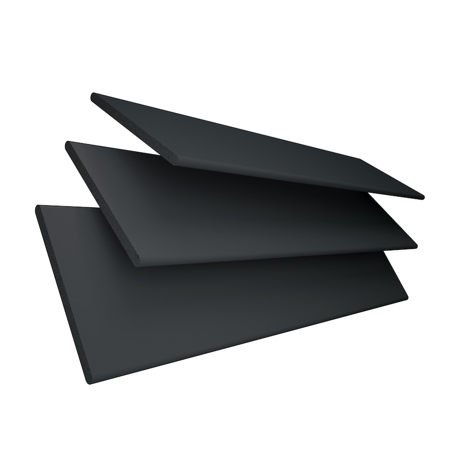 image 1 of 230cm Slate Smooth Finish Faux Wood Venetian Blinds with Strings  (120cm Drop) | Grey | Grey