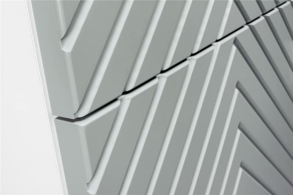 image 1 of Bathroom Wall Cabinets Furniture Set Green 600mm Vanity Tallboy Herringbone Cara