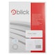 image 1 of Blick 65 Per Sheet 100 Sheets, 38.1mm x 21.2mm, Rectangular, White, 6500 Labels