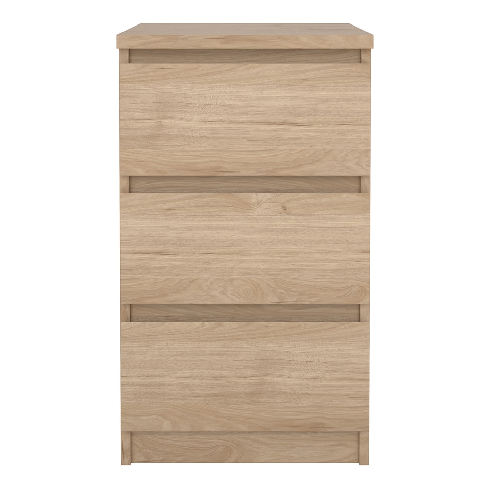 image 1 of Naia Bedside 3 Drawers in Jackson Hickory Oak
