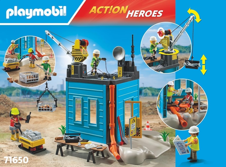 image 1 of PLAYMOBIL 71650 My Life Construction Site
