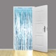 image 1 of Baby Blue Foil Door Curtain Backdrop 92cm x 244cm - Pack of 25