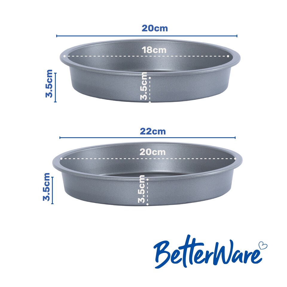 image 1 of BetterWare Essentials Non-Stick 4 Piece Sandwich Tin Set
