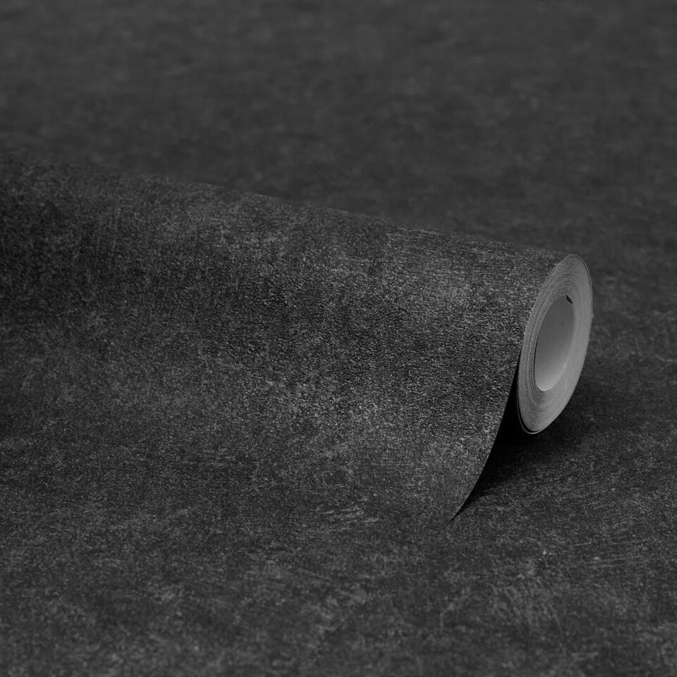 image 1 of Dolomite Metallic Wallpaper in Charcoal Multi