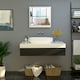 image 2 of HOMCOM Wall Mounted Mirror Cabinet with Storage Shelf for Bathroom White