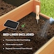 image 5 of Outsunny 3 Tier Wooden Garden Planters with Trellis for Vine Climbing Plants Brown